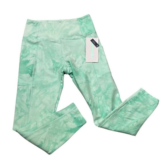 Marika Cyndi Womens High Rise Side Pocket Ankle Tie Dye Legging Size Medium NWT - Picture 8 of 16